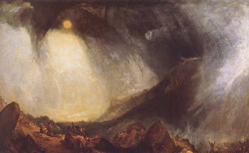 Joseph Mallord William Turner Snow Storm,Hannibal and his Amy Crossing the Alps Germany oil painting art